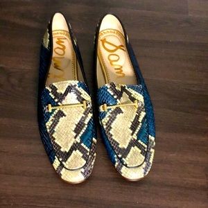 NEW! Sam Edelman Lior Snakeskin Embossed Loafers